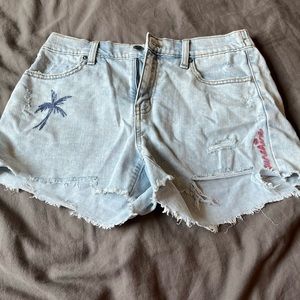 aerie jean shorts